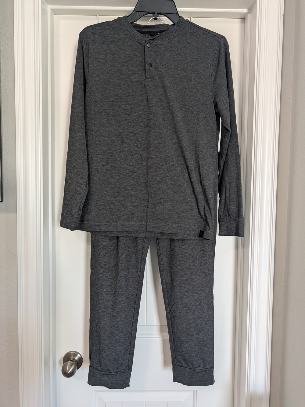 ZeroXposur Kids Long Sleeve Pajama Set in Charcoal Gray